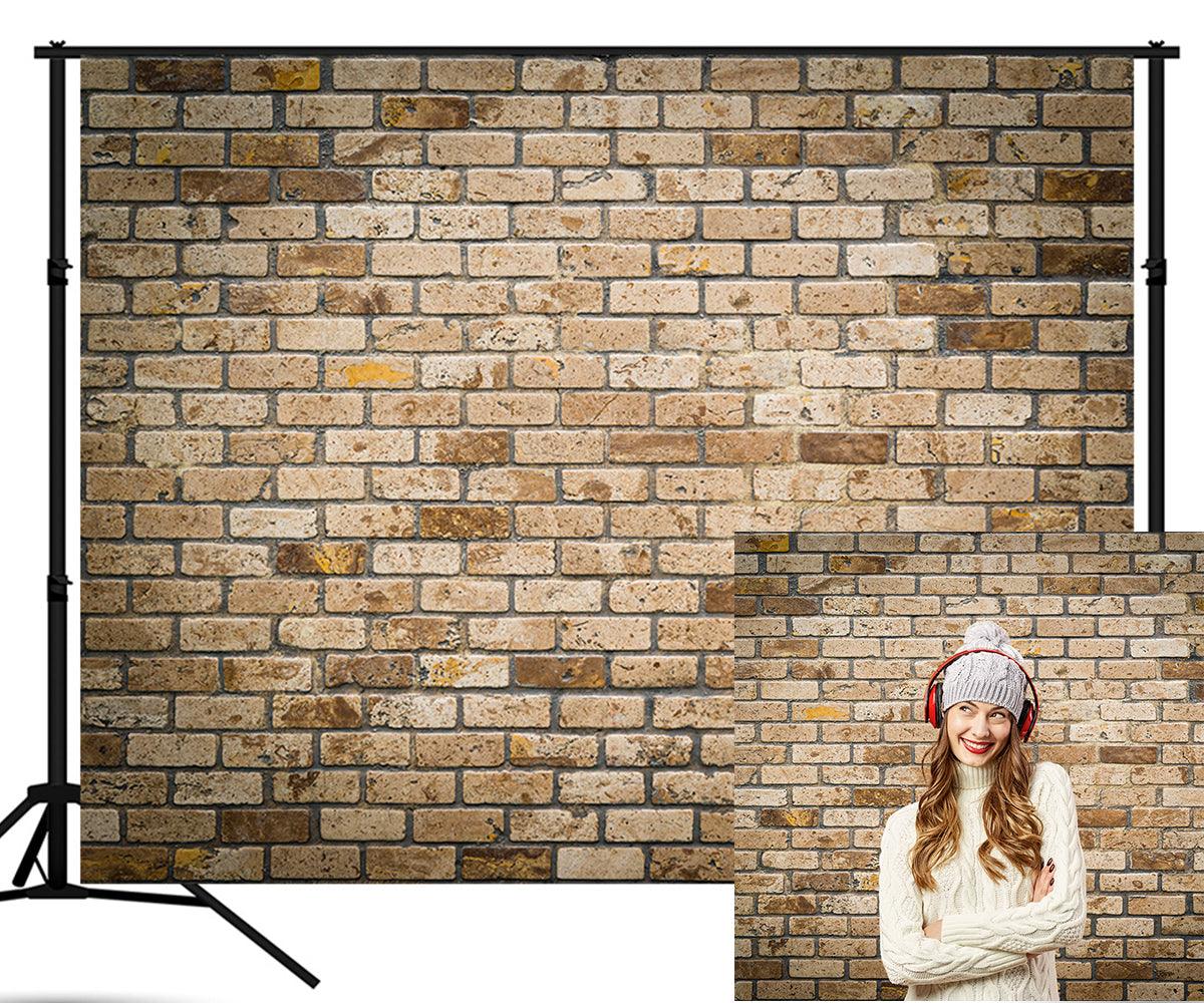 Brown Brick Wall Photography Backdrops