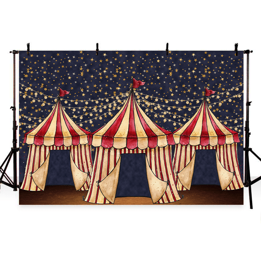 Glitter Circus Theme Children Photography Backdrops SBH0323