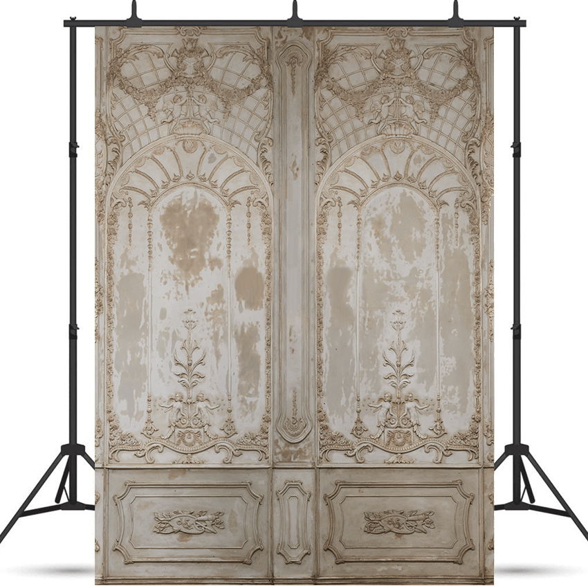 Ornate Plaster Relief Background for Photography SBH0410