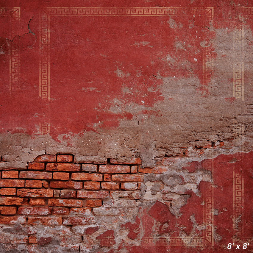 Cracked Concrete Brick Wall Background Backdrop SBH0643