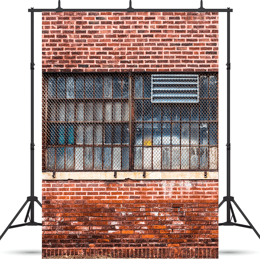 Old Warehouse Brick Wall Backdrop for Photography SBH0345