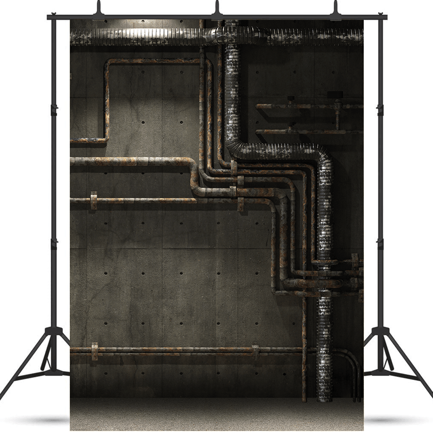 Abandoned Industry Pipe Backdrop for Grunge Photography SBH0318