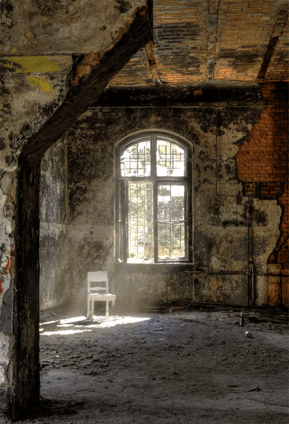 Chair In The Sunlight Grunge Backdrop for Photography SBH0232
