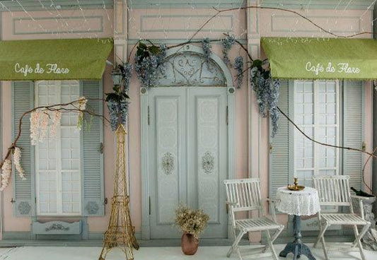 Cafe Shop View Photography Backdrops