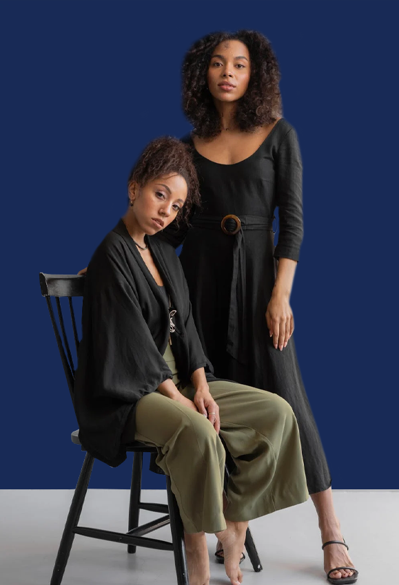 Dark Blue Fabric Photography Backdrops for Studio Solid Portrait Background