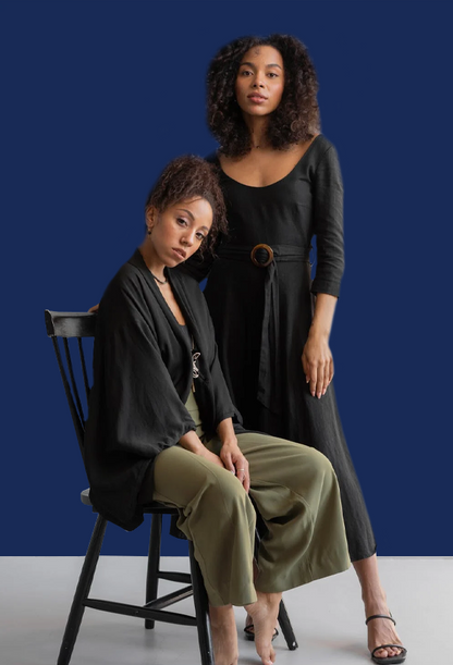 Dark Blue Fabric Photography Backdrops for Studio Solid Portrait Background