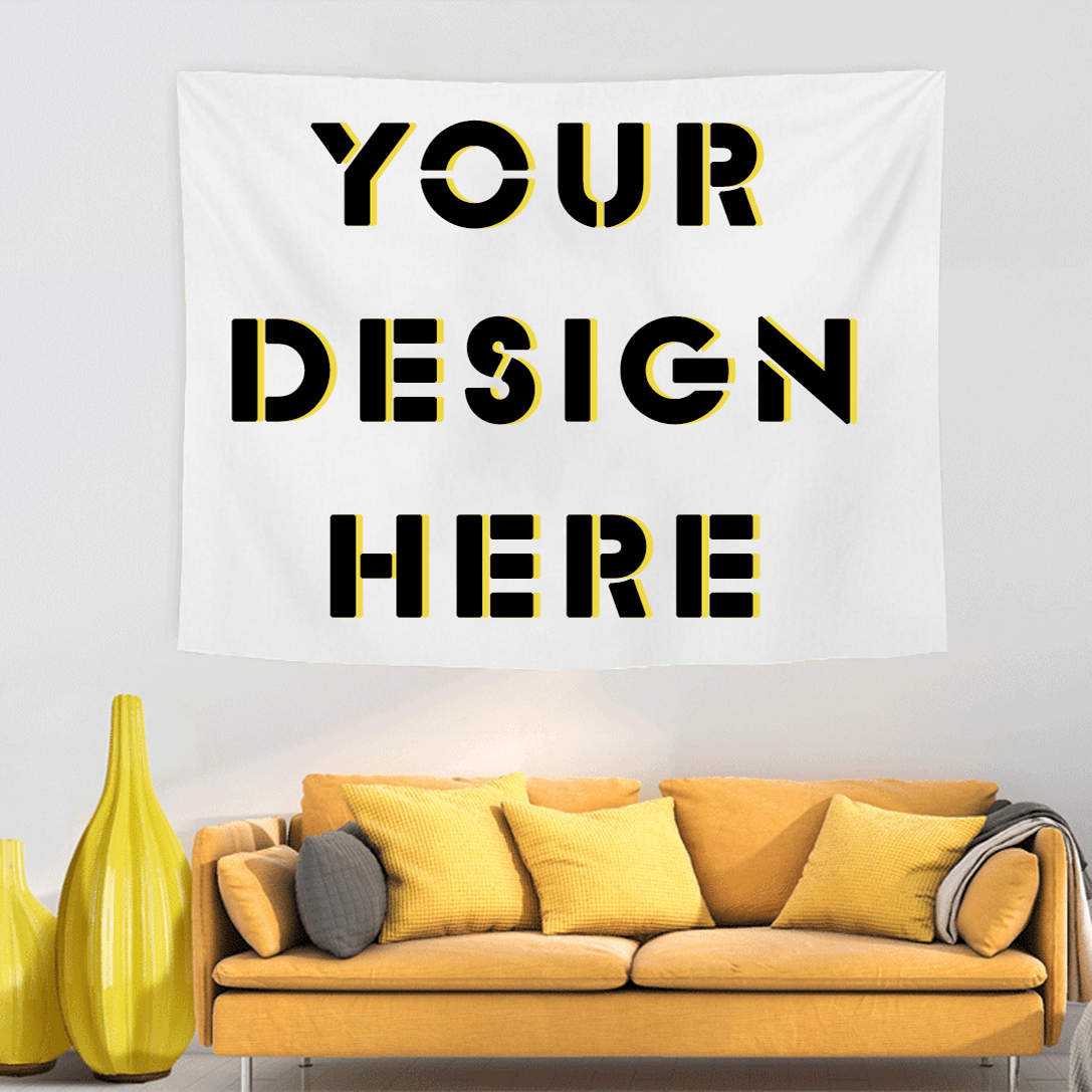BUY 2 GET 1 FREE Custom Tapestry Upload Images Make Your Own Tapestry for bedroom, Living Room, Party, Wall Hanging Décor A100