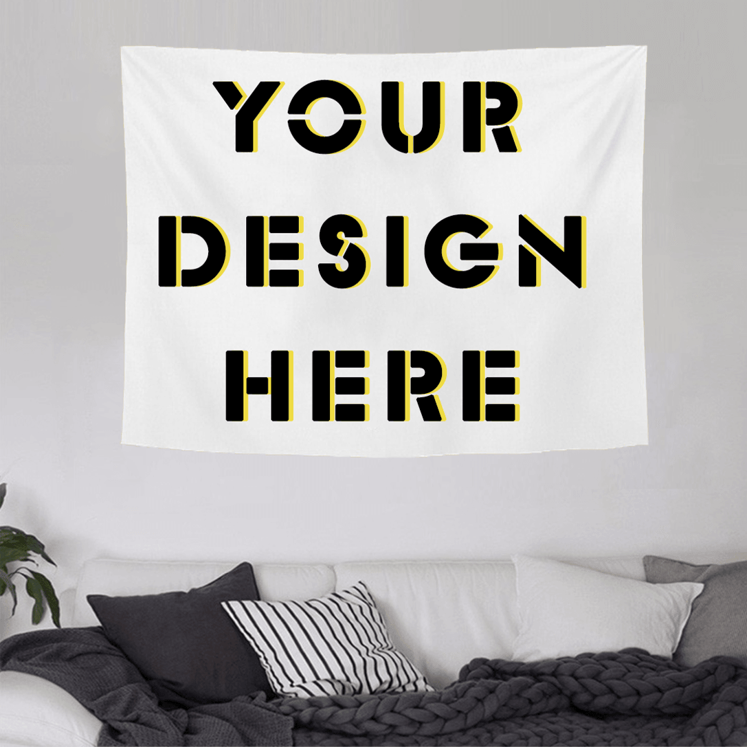 BUY 2 GET 1 FREE Custom Tapestry Upload Images Make Your Own Tapestry for bedroom, Living Room, Party, Wall Hanging Décor A100