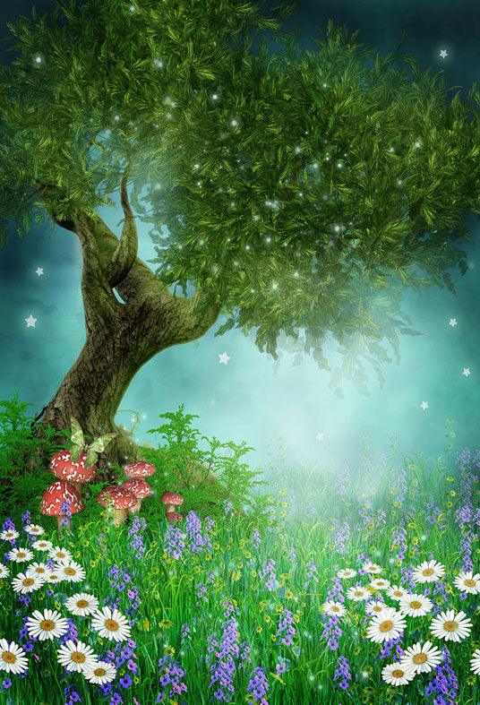 Spring Magic Flowers Photography Backdrop