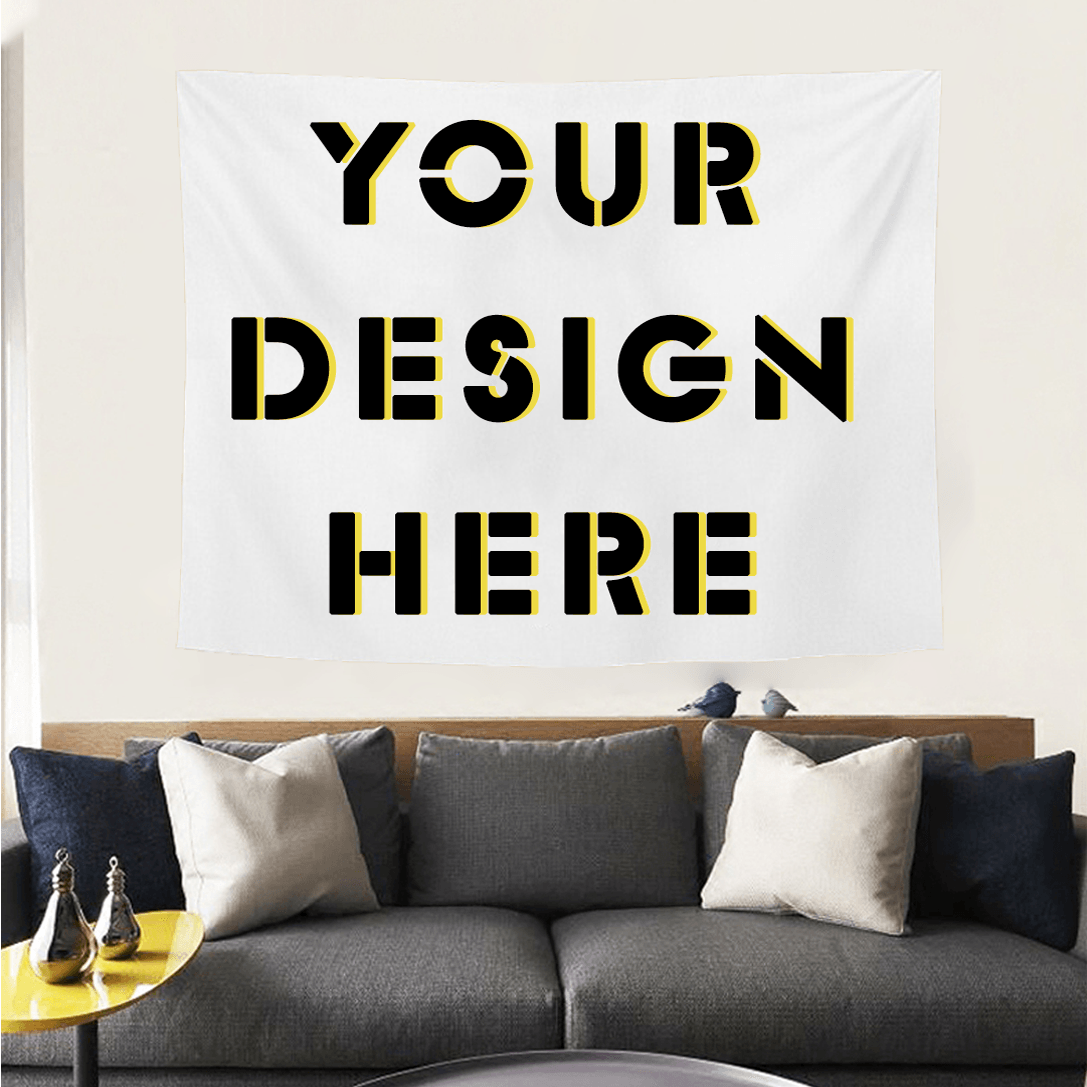 BUY 2 GET 1 FREE Custom Tapestry Upload Images Make Your Own Tapestry for bedroom, Living Room, Party, Wall Hanging Décor A100