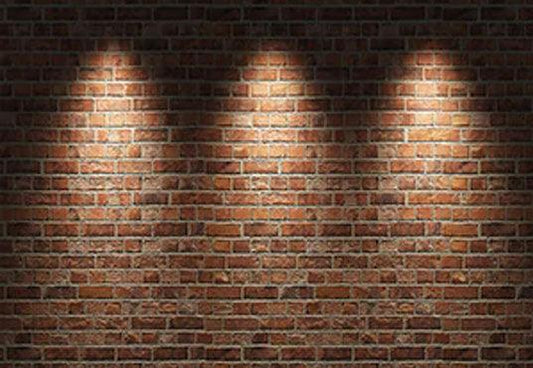 Bricks Wall With Lighting Printing Backdrop Background for Photography KH02292