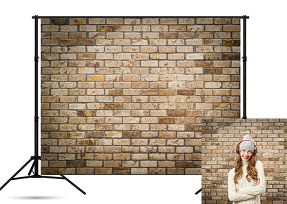 Brown Brick Wall Photography Backdrops