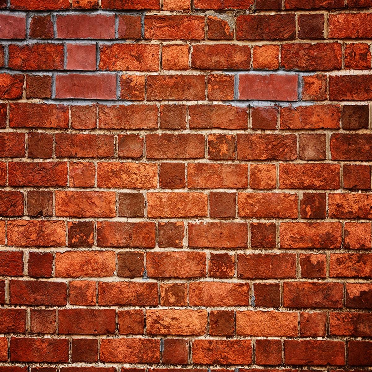 Deep Red Brick Wall Photography Backdrops