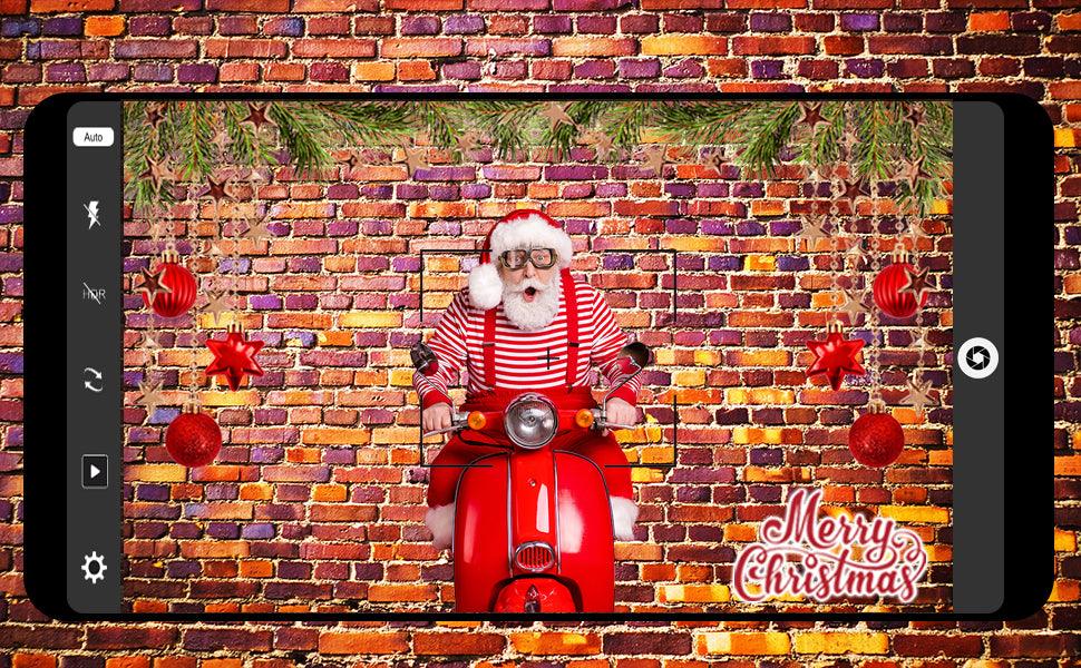 Brick Wall Red Bricks Wall Texture Background for Photo Video Studio KH02480