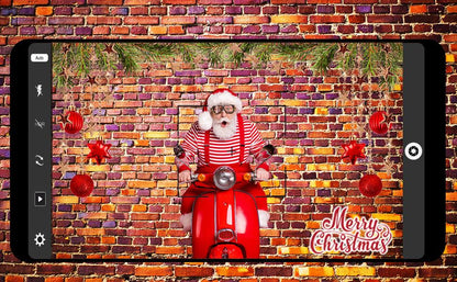 Brick Wall Red Bricks Wall Texture Background for Photo Video Studio KH02480