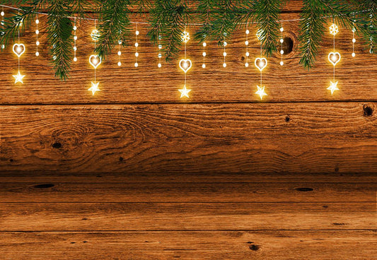 Brown Wood Wall Bright Star Decor for Bridal Show