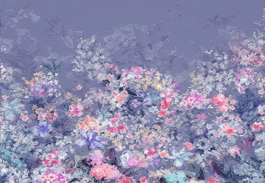 Abstract Beautiful Peony Flowers Watercolor Painting Backdrop for Photo Studio SBH0041