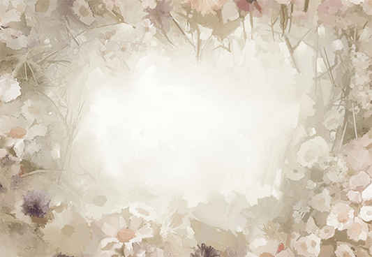 Vintage Flowers Photography Backdrop Painted Floral Background for Photo Video Studio SBH0054