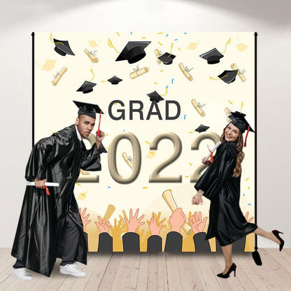 Bachelor Hat decoration Graduation Party Backdrop for Photography Graduation Party Decorations SBH0081