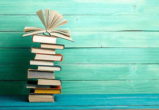 Back to School Composition with Vintage Old Hardback Books Photography Backdrop SBH0110