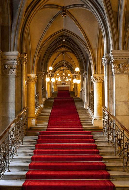 Gothic Castle Church Interior Photography Backdrop SBH0261