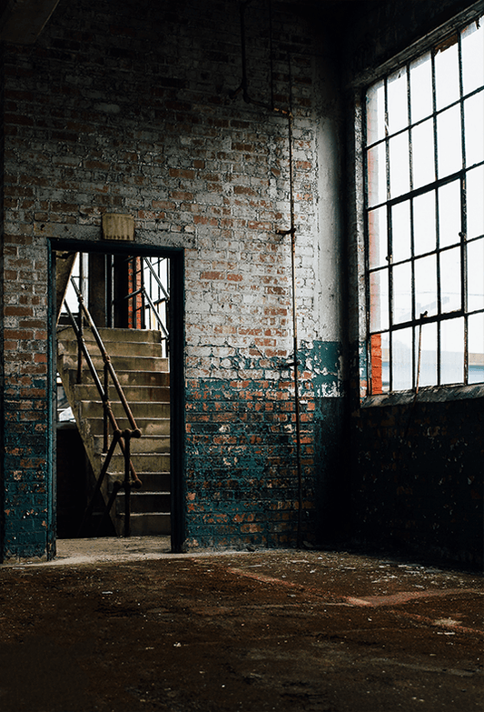 Abandoned Glass Factory Backdrop for Grunge Photography SBH0307