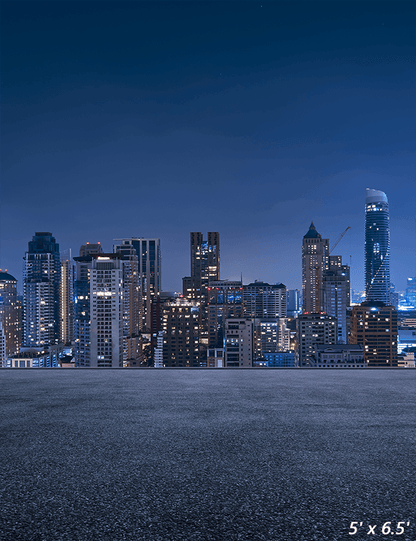 Urban Cityscape Night Scene Photography Backdrop SBH0313