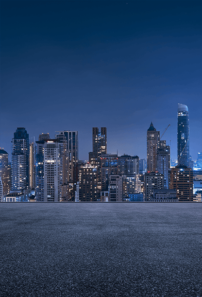Urban Cityscape Night Scene Photography Backdrop SBH0313