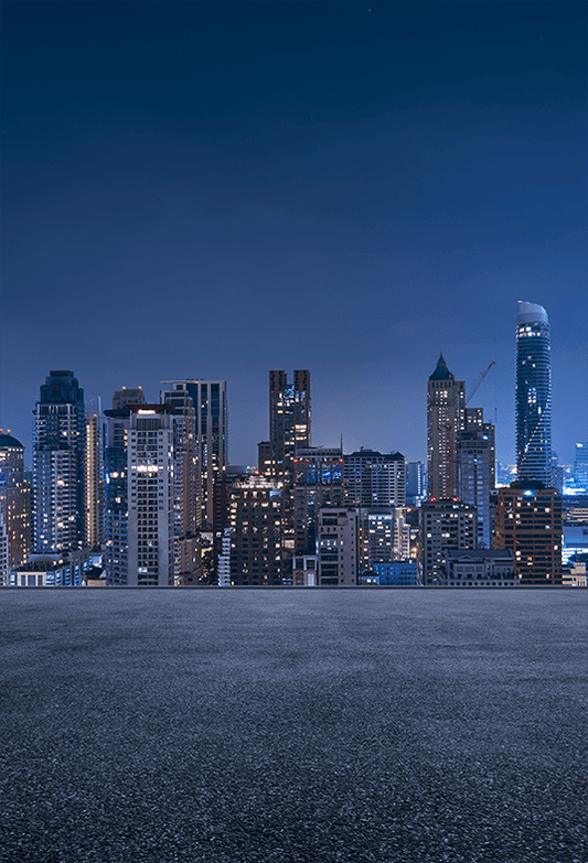 Urban Cityscape Night Scene Photography Backdrop SBH0313