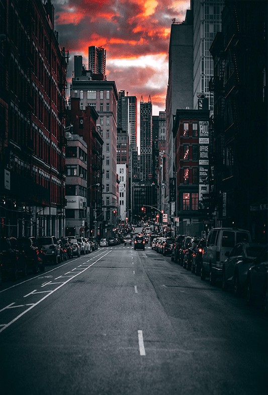 City Street Night View Backdrop for Photography SBH0315