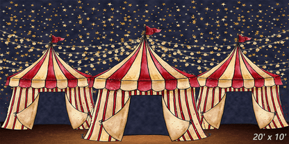 Glitter Circus Theme Children Photography Backdrops SBH0323