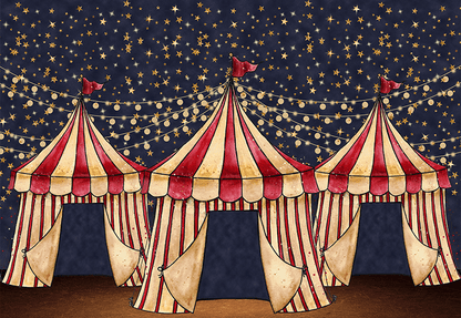 Glitter Circus Theme Children Photography Backdrops SBH0323