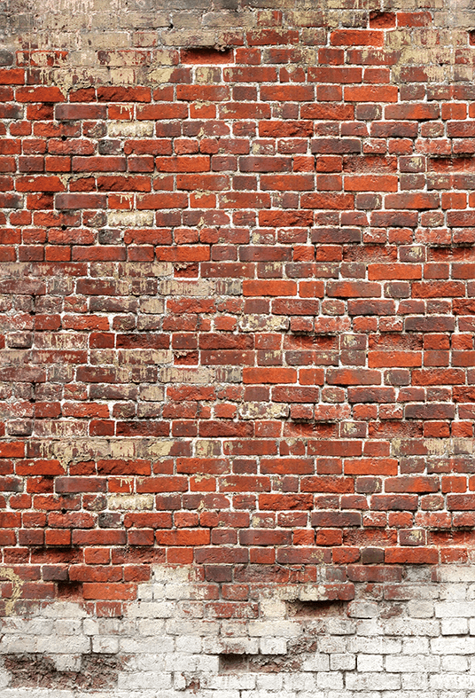 Old Red Brick Wall Backdrop for Photography SBH0349