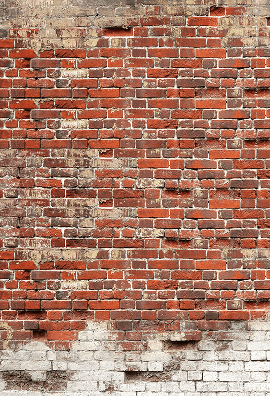 Old Red Brick Wall Backdrop for Photography SBH0349