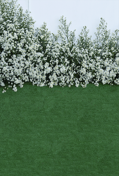 White Cutter Flower Backdrop for Spring Photography SBH0355