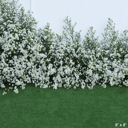 White Cutter Flower Backdrop for Spring Photography SBH0355