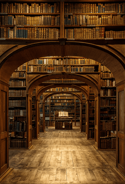 Historic Library Hall School Backdrop for Photography SBH0368