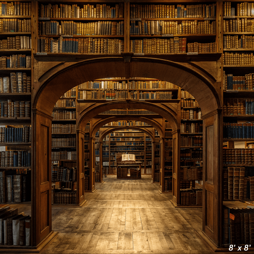 Historic Library Hall School Backdrop for Photography SBH0368