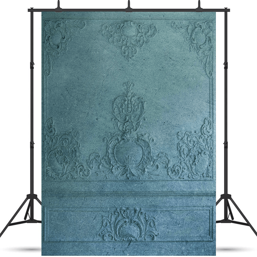 Blue Plaster Interior Wall Backdrop for Photography SBH0383
