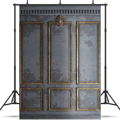 Grey Classic Interior Wall Backdrop for Photography SBH0384