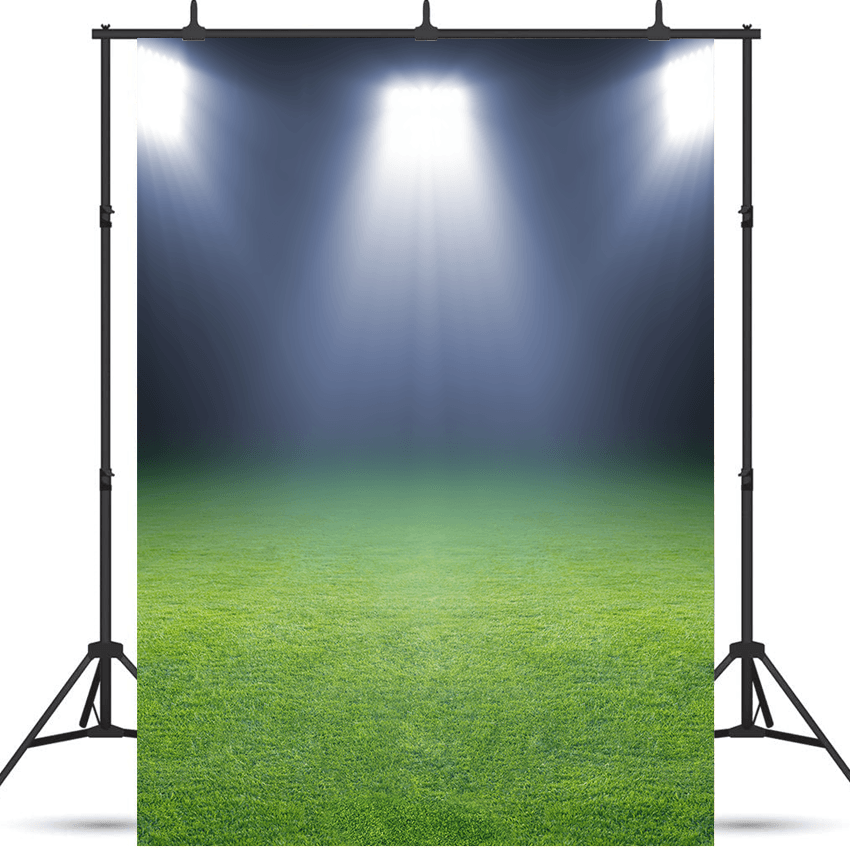 Green Soccer Field Fabric Backdrop for Photoshoot SBH0458