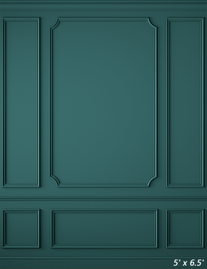Modern Classic Green Interior Wall Backdrop SBH0459