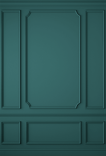 Modern Classic Green Interior Wall Backdrop SBH0459