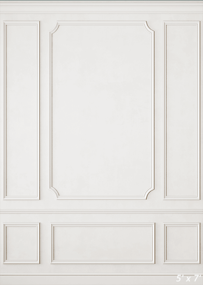 Modern Classic White Interior Wall Backdrop SBH0460