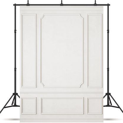 Modern Classic White Interior Wall Backdrop SBH0460