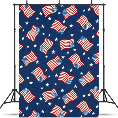 America Flags Patriotic Backdrop For Photo SBH0472