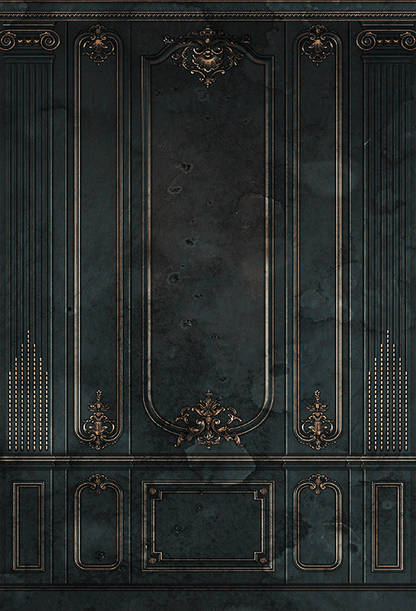 Vintage Green Interior Wall  Backdrop for Photo SBH0493