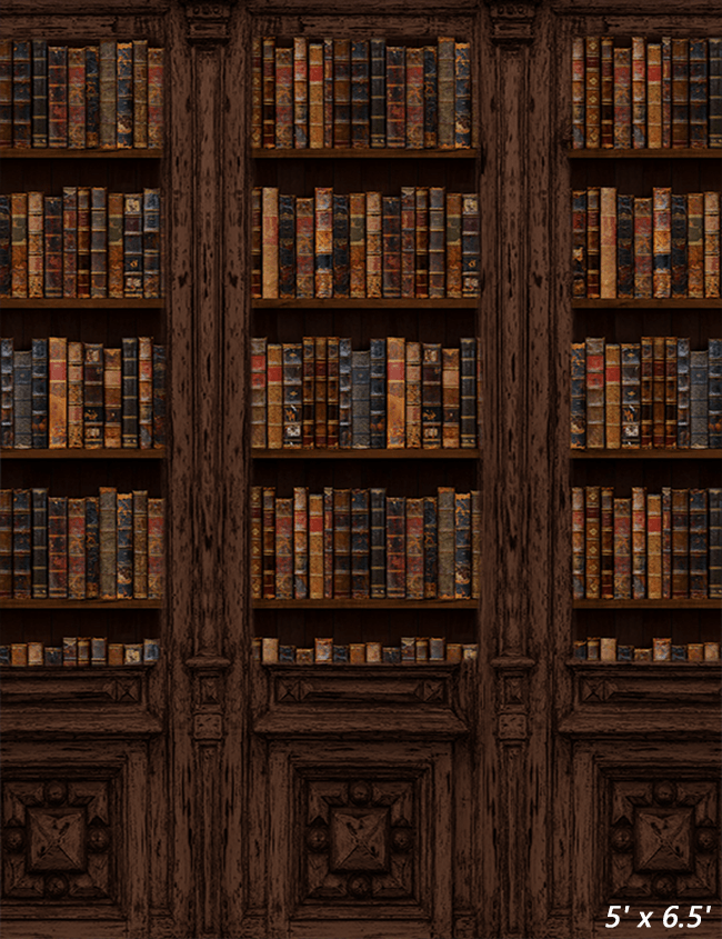 Vintage Book Storage Wall Backdrop Photo Studio SBH0519