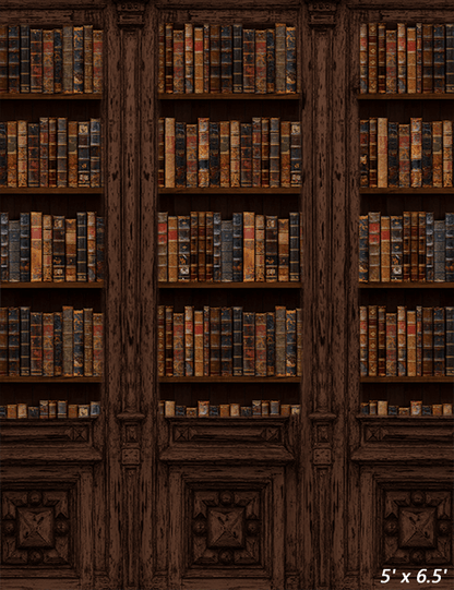 Vintage Book Storage Wall Backdrop Photo Studio SBH0519