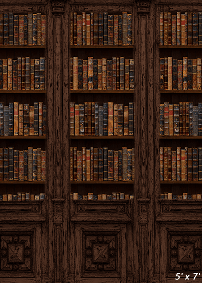 Vintage Book Storage Wall Backdrop Photo Studio SBH0519
